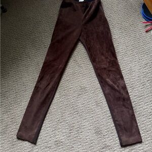 Weekend Max Mara Bahamas 100% Suede Pants Chocolate Brown Size 4